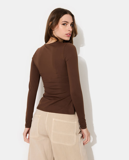 T-shirt manches longues avec ceinture et boucle - PIMKIE - 6