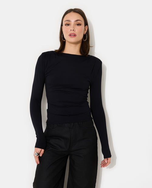 T-shirt manches longues avec épaulettes et pinces - PIMKIE - 1