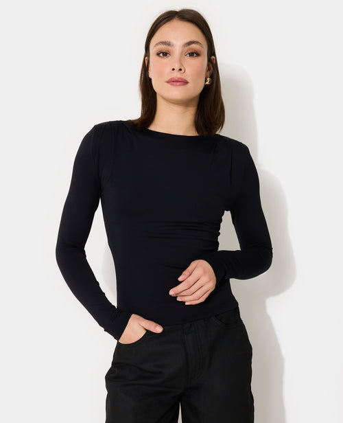 T-shirt manches longues avec épaulettes et pinces - PIMKIE - 5