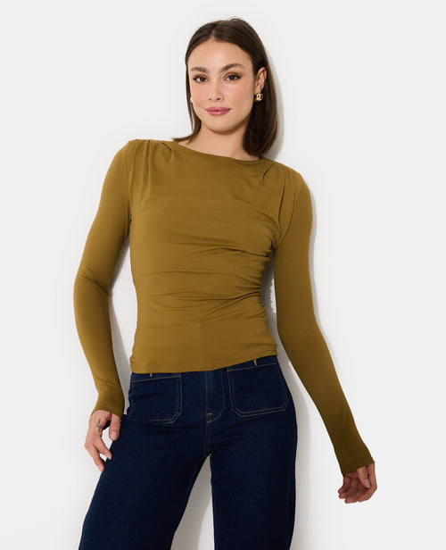 T-shirt manches longues avec épaulettes et pinces - PIMKIE - 5