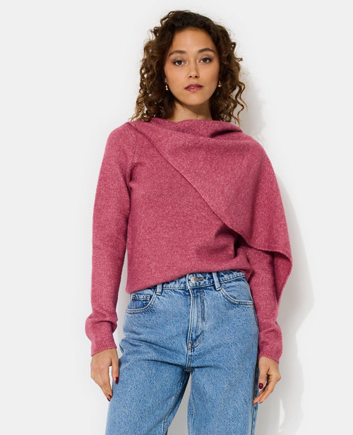 Pull en maille avec écharpe intégrée - PIMKIE - 5