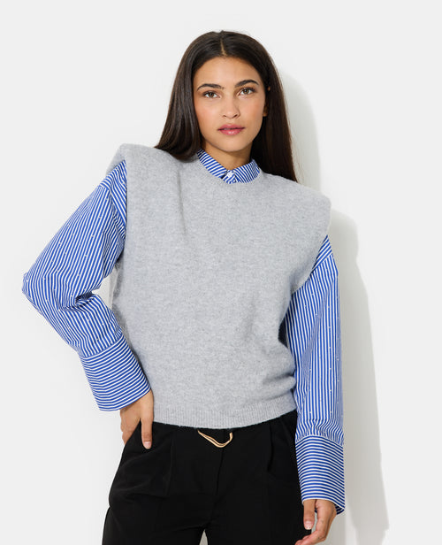 Pull sans manches avec épaulettes - PIMKIE - 1