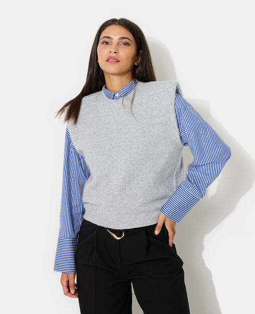Pull sans manches avec épaulettes - PIMKIE - 5