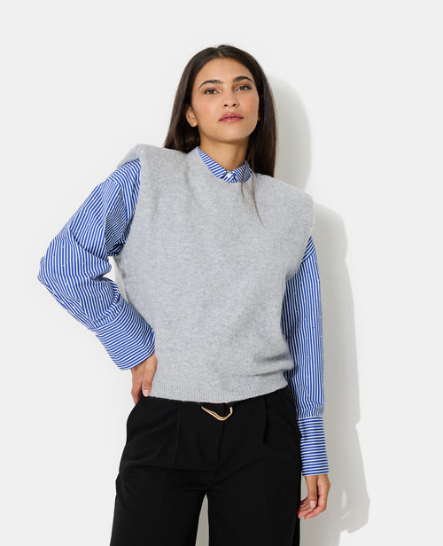 Pull sans manches avec épaulettes - PIMKIE - 7