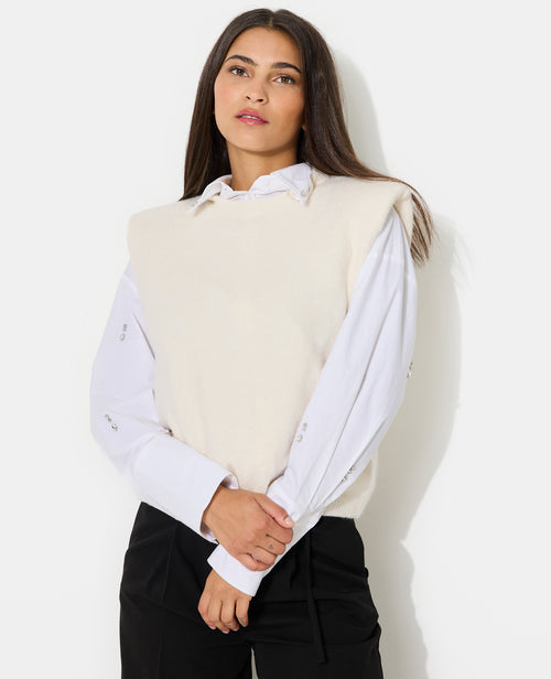 Pull sans manches avec épaulettes - PIMKIE - 1