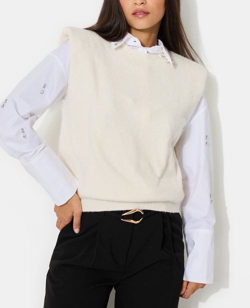 Pull sans manches avec épaulettes - PIMKIE - 5