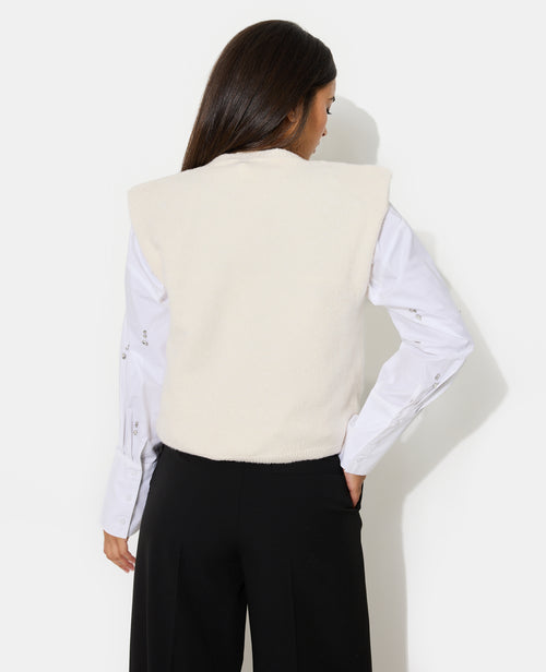 Pull sans manches avec épaulettes - PIMKIE - 6