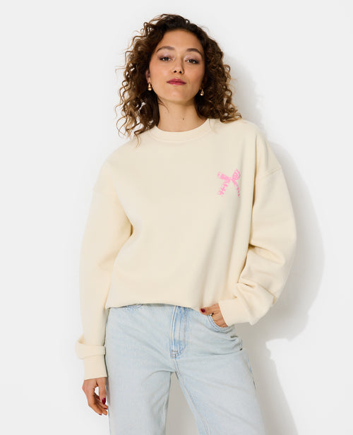 Sweat oversize avec print devant et dos - PIMKIE - 5