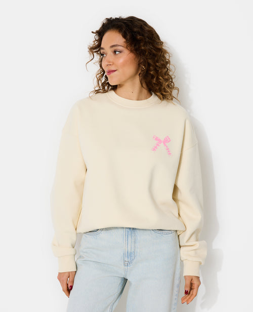 Sweat oversize avec print devant et dos - PIMKIE - 6