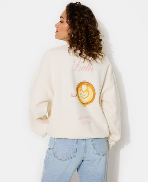 Sweat oversize avec print devant et dos - PIMKIE - 1