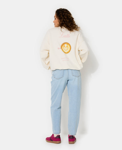 Sweat oversize avec print devant et dos - PIMKIE - 3