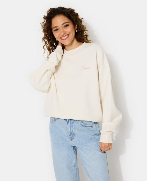 Sweat oversize avec print devant et dos - PIMKIE - 5