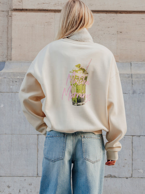 Sweat oversize avec print devant et dos - PIMKIE - 1