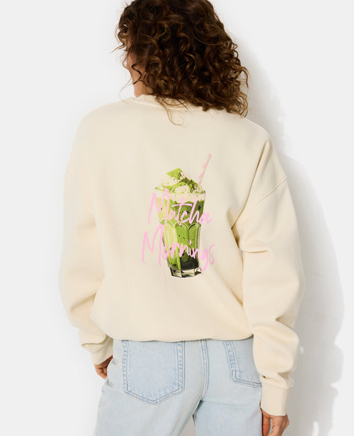 Sweat oversize avec print devant et dos - PIMKIE - 1