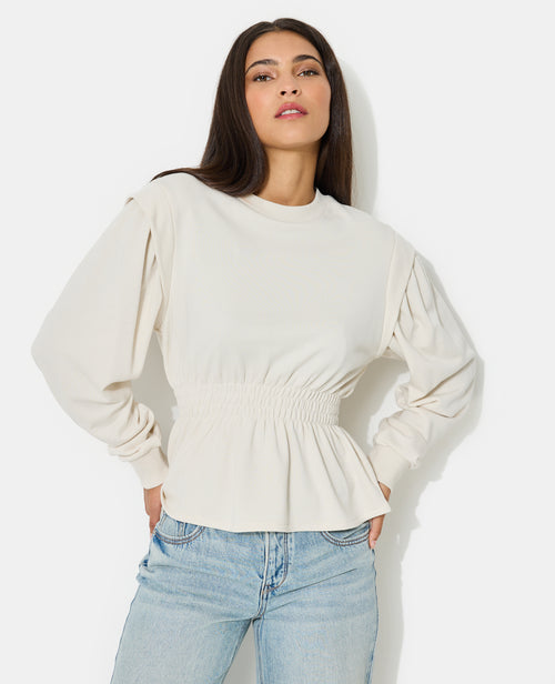 Sweat avec taille élastiquée - PIMKIE - 1