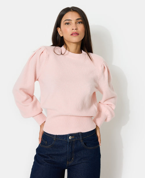 Pull en maille avec épaulettes et manches ballons - PIMKIE - 1