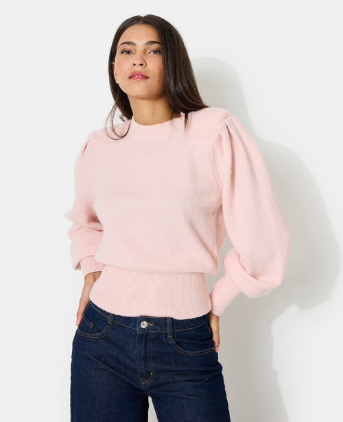 Pull en maille avec épaulettes et manches ballons - PIMKIE - 5