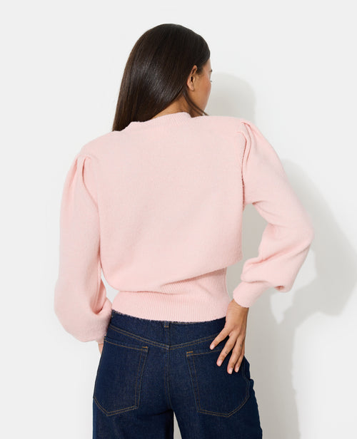 Pull en maille avec épaulettes et manches ballons - PIMKIE - 6