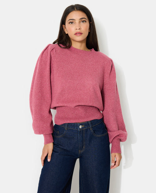 Pull en maille avec épaulettes et manches ballons - PIMKIE - 1