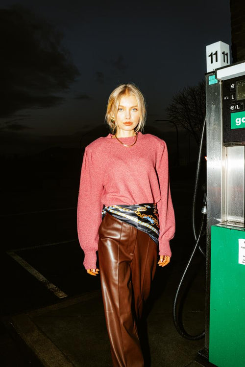 Pull en maille avec épaulettes et manches ballons - PIMKIE - 1