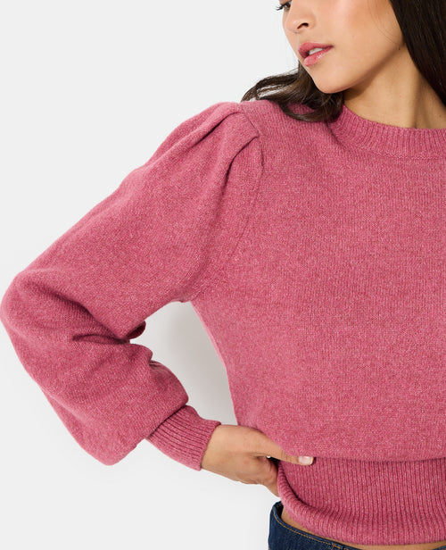 Pull en maille avec épaulettes et manches ballons - PIMKIE - 2