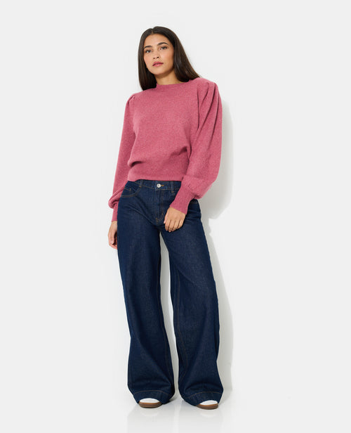 Pull en maille avec épaulettes et manches ballons - PIMKIE - 3