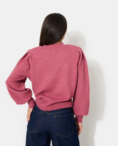 Pull en maille avec épaulettes et manches ballons - PIMKIE - 6