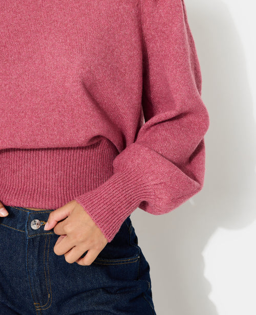 Pull en maille avec épaulettes et manches ballons - PIMKIE - 1