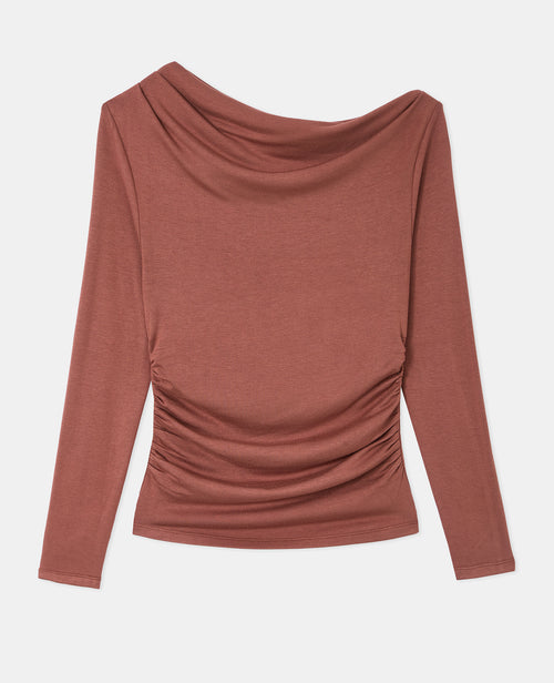 T-shirt manches longues avec col asymétrique - PIMKIE - 4