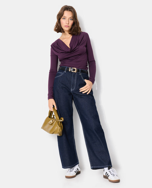 T-shirt manches longues col bénitier - PIMKIE - 3