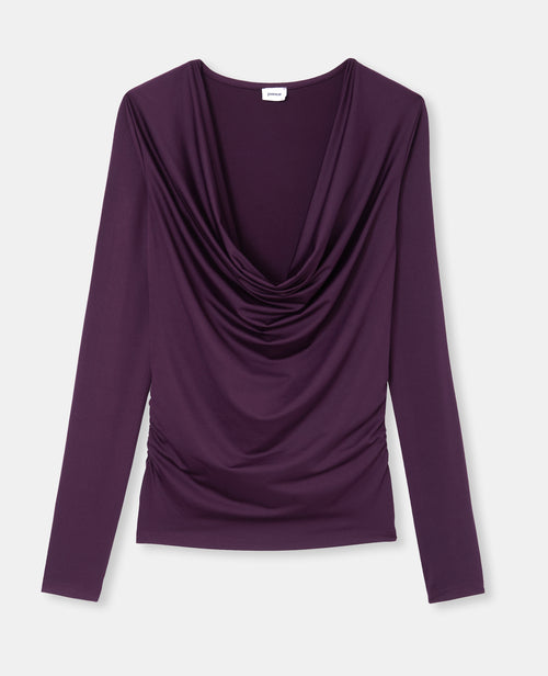 T-shirt manches longues col bénitier - PIMKIE - 4