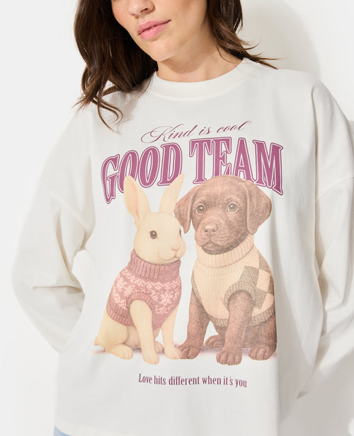 T-shirt manches longues avec print - PIMKIE - 2