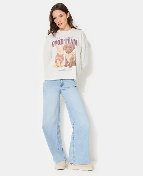 T-shirt manches longues avec print - PIMKIE - 3