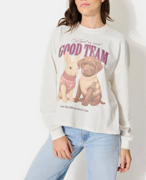 T-shirt manches longues avec print - PIMKIE - 5