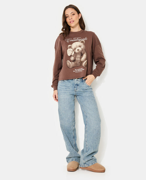 T-shirt manches longues avec print - PIMKIE - 3