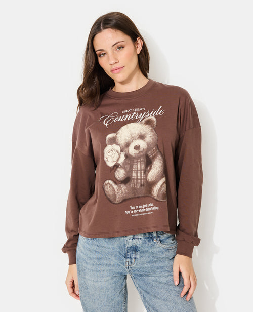 T-shirt manches longues avec print - PIMKIE - 5