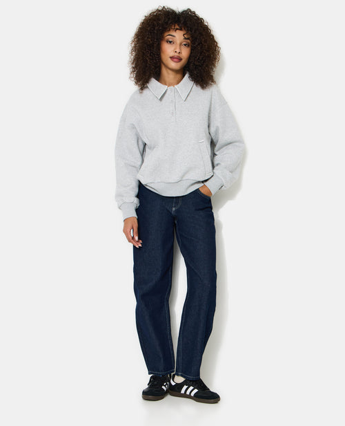 Sweat col polo avec poches et détails coupés - PIMKIE - 3