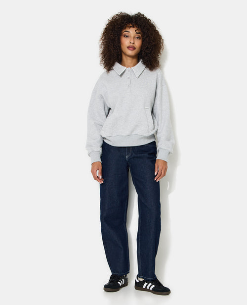 Sweat col polo avec poches et détails coupés - PIMKIE - 1