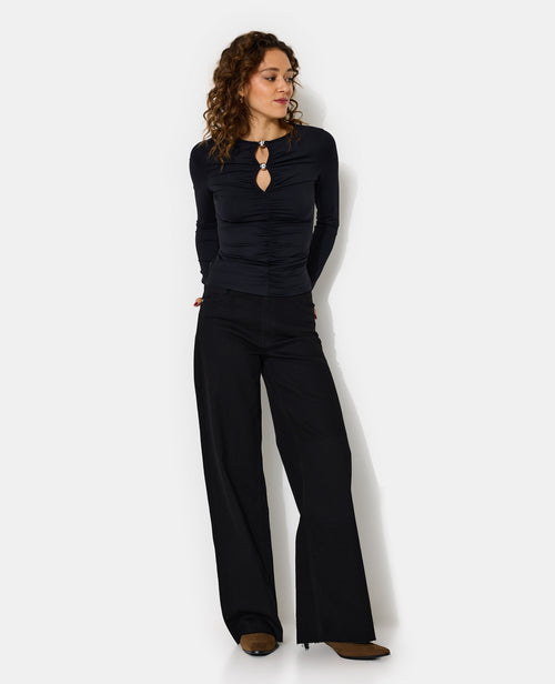 T-shirt manches longues avec perles et fronces - PIMKIE - 3