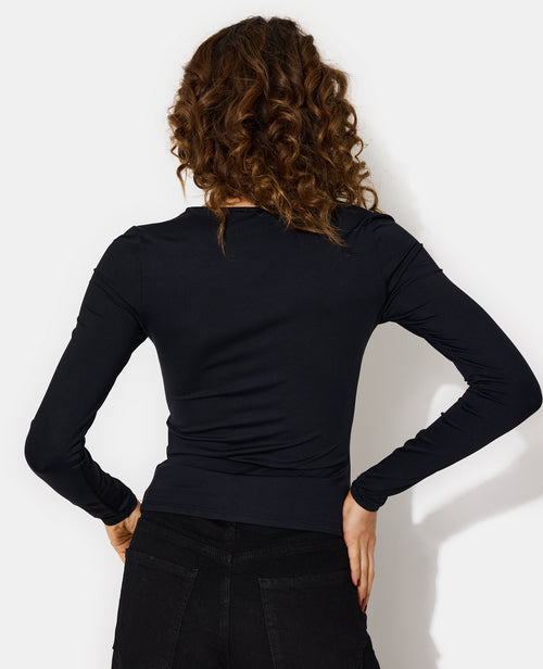 T-shirt manches longues avec perles et fronces - PIMKIE - 6