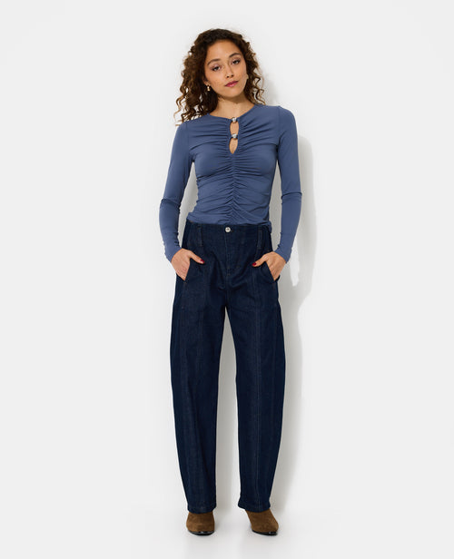 T-shirt manches longues avec perles et fronces - PIMKIE - 3