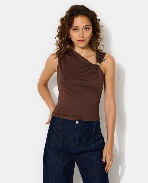 Top avec encolure asymétrique et détail bijou - PIMKIE - 1