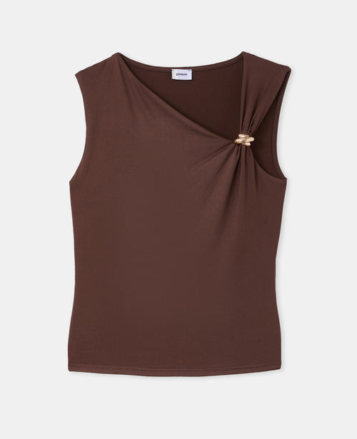 Top avec encolure asymétrique et détail bijou - PIMKIE - 4