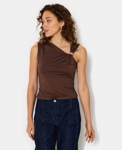 Top avec encolure asymétrique et détail bijou - PIMKIE - 5