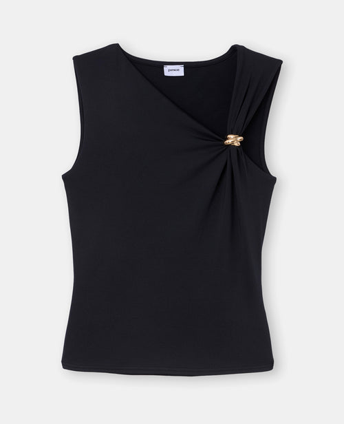 Top avec encolure asymétrique et détail bijou - PIMKIE - 4