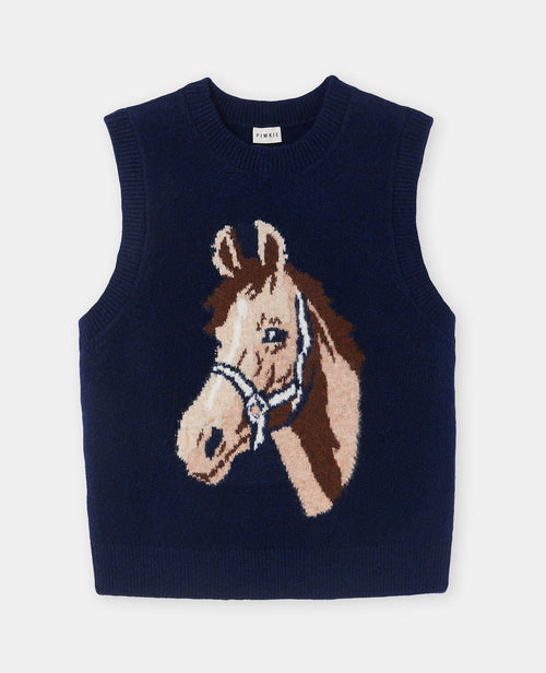 Pull sans manches avec cheval - PIMKIE - 4