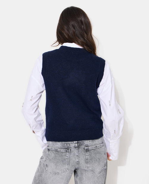 Pull sans manches avec cheval - PIMKIE - 6