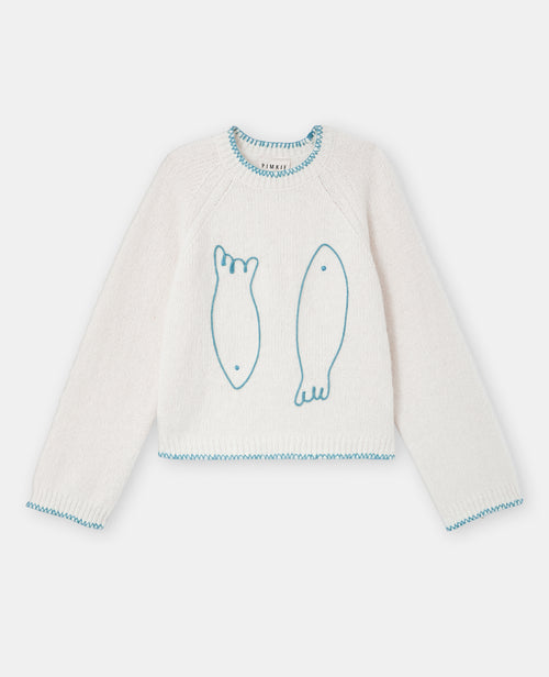 Pull avec poissons et coutures contrastées - PIMKIE - 4