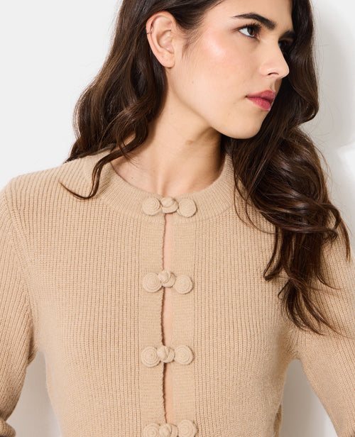 Gilet peplum avec boutons brandebourg - PIMKIE - 2