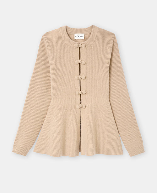 Gilet peplum avec boutons brandebourg - PIMKIE - 4